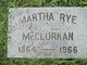  Martha Frances <I>Rye</I> McClurkan