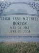  Leigh Anne <I>Mitchell</I> Horton