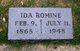  Ida Jane <I>Moreland</I> Romine