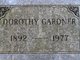  Dorothy <I>Haberstroh</I> Gardner