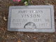  Mary Evelyn Vinson