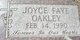 Joyce Faye Oakley Photo