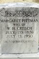  Margaret <I>Pittman</I> Creech