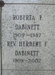 Roberta Evelyn <I>Franklin</I> Dabinett