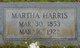  Martha <I>Holmes</I> Harris