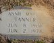  Annie Martha <I>Martin</I> Tanner