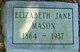  Elizabeth Jane <I>Hardison</I> Mason
