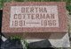  Bertha Mae <I>Kinsey</I> Cotterman