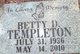  Betty D <I>Graham</I> Templeton