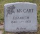  Sarah Elizabeth <I>Wooldridge</I> McCart