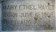  Mary Ethel Hayes