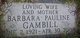  Barbara Pauline “Bobbie” <I>Oryall</I> Gambill