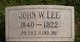  John W Lee
