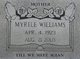 Myrtle <I>Williams</I> Miller