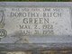  Dorothy Ellen Mae <I>Ritch</I> Green