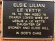  Elsie Lilian <I>Hill</I> Le Vette