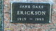  Donna Jane <I>Oaks</I> Erickson