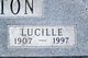  Lois Lucille “Lucy” <I>Webb</I> Stratton