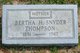  Bertha H <I>Snyder</I> Thompson