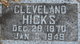  Cleveland Hicks