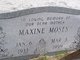  Maxine <I>Garner</I> Moses