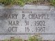  Mary Frances <I>Perry</I> Chapple