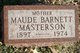  Maude <I>Barnett</I> Masterson
