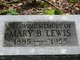  Mary <I>Blackwell</I> Lewis