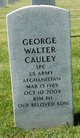 SPC George Walter Cauley