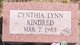  Cynthia Lynn Kindred