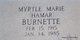  Myrtle Marie <I>Hamar</I> Burnett