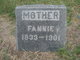  Mary Frances “Fannie” <I>Wright</I> Cook