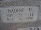  Nadine M <I>Crook</I> Johnson