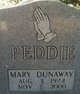  Mary <I>Dunaway</I> Peddie
