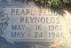  Pearl <I>Peddie</I> Reynolds