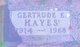  Gertrude E Hayes