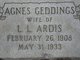  Agnes Belle <I>Geddings</I> Ardis