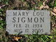  Mary Lou Sigmon