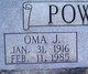  Sarah Oma “Omie” <I>Johnston</I> Powell