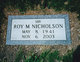  Roy Milton Nicholson
