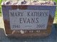 Mary Kathryn “Miki” Evans