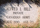 Private Alfred Leslie “Alf” Hill