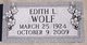  Edith L. <I>Frey</I> Wolf