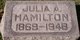  Julia A <I>Randall</I> Hamilton