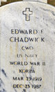 CWO Edward Earl Chadwick