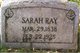  Sarah Jane <I>Cathcart</I> Ray