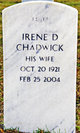  Irene D <I>Dunn</I> Chadwick
