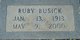  Ruby Missouri <I>Busick</I> Brown