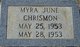  Myra June Chrismon