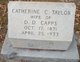  Catherine C <I>Taylor</I> Capps